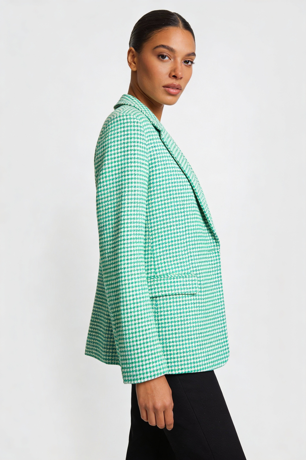 Houndstooth Double Blazer