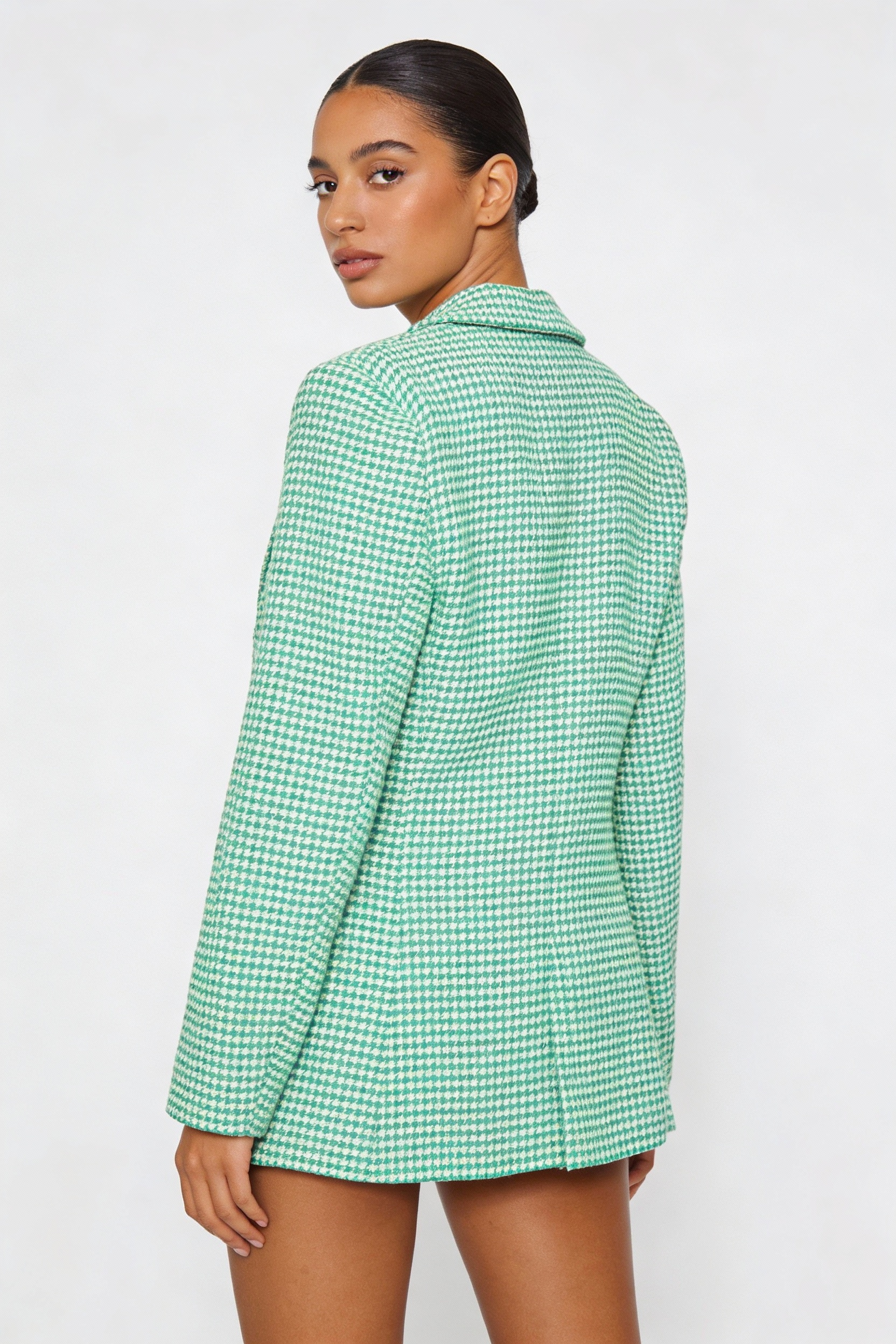 Houndstooth Double Blazer