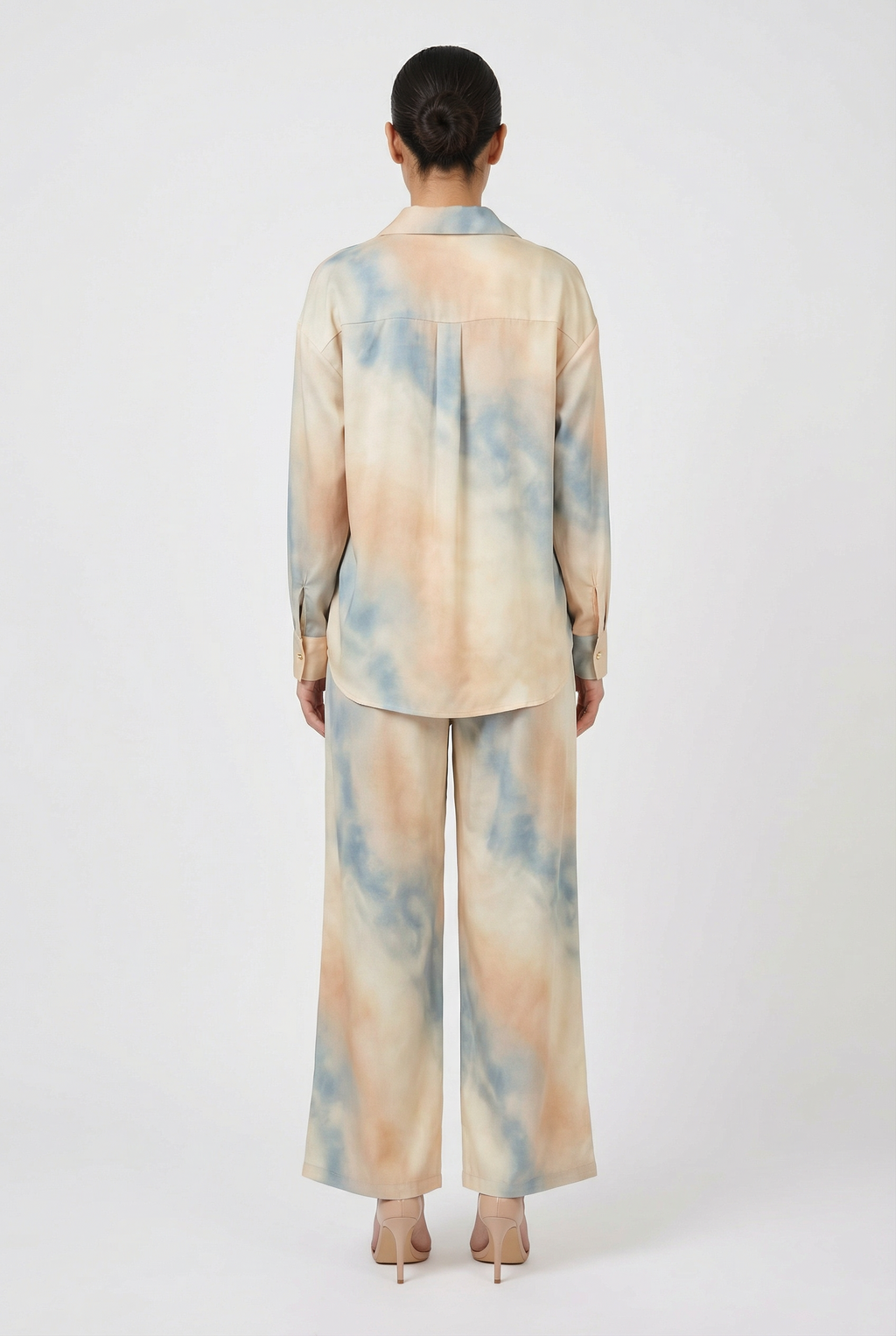 Watercolor Tie-Dye Shirt & Pant Set