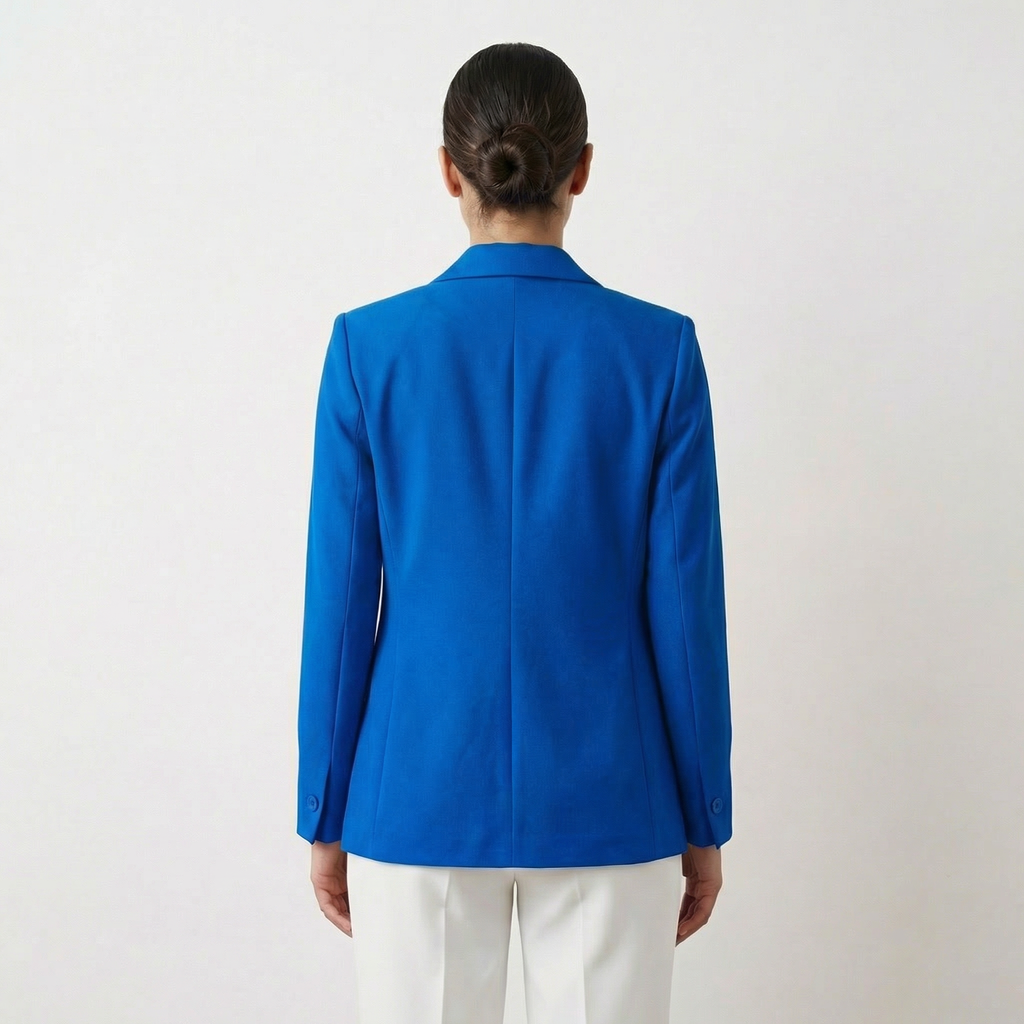 Classic Single-Button Tailored Blazer