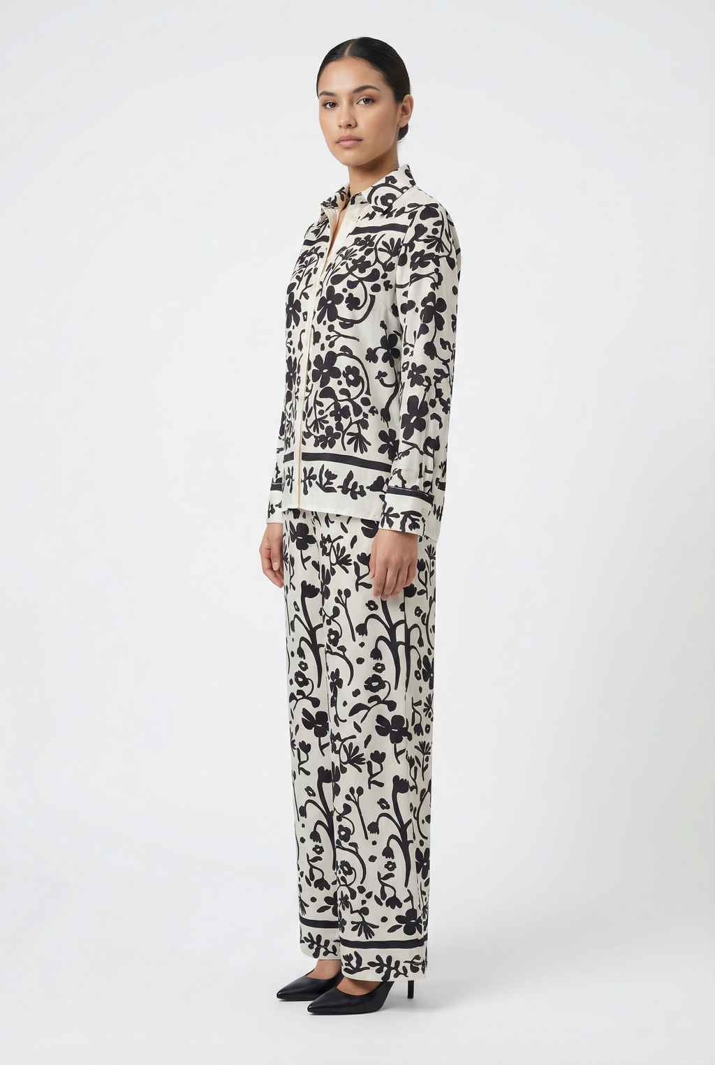 Monochrome Botanical Border Print Set