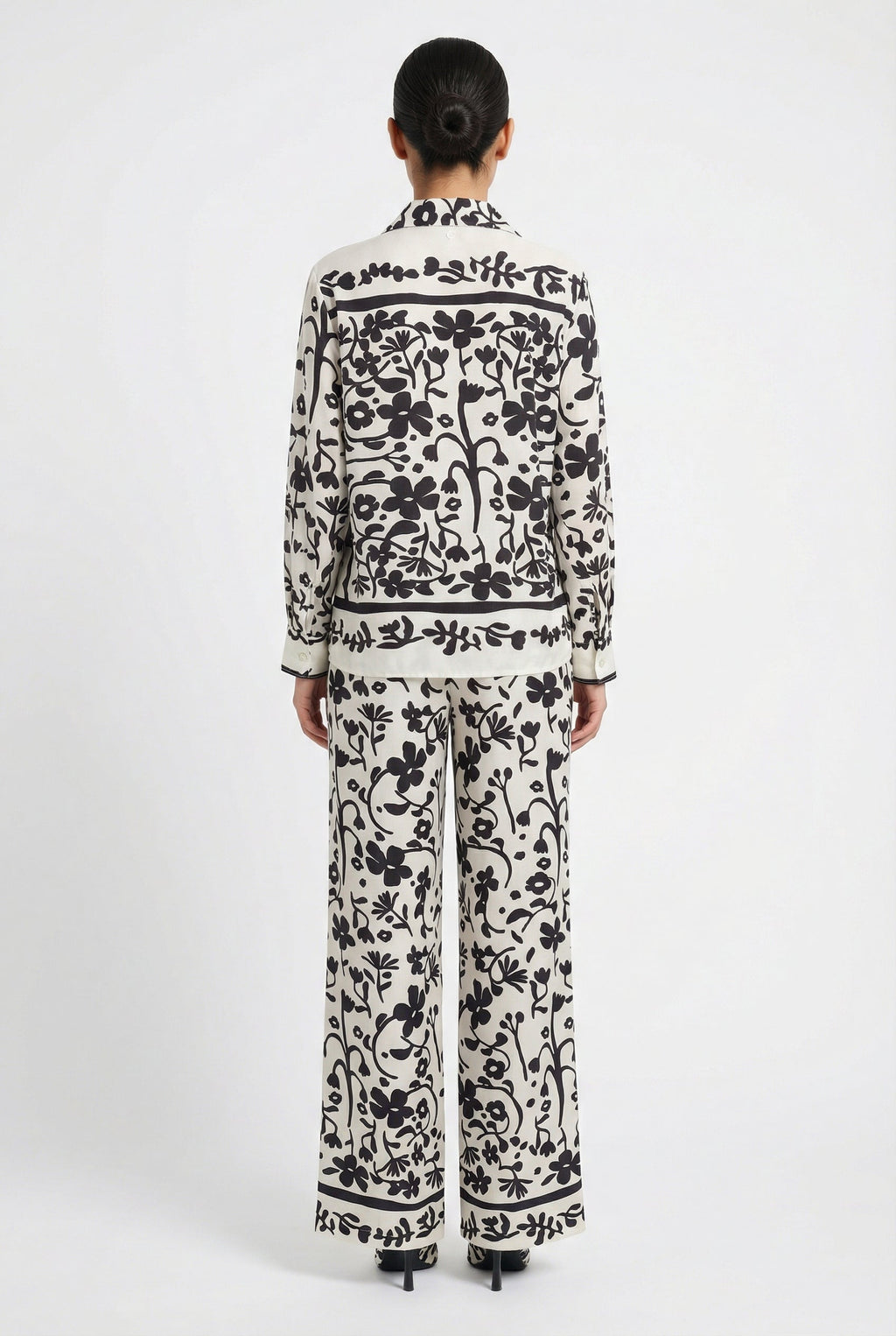 Monochrome Botanical Border Print Set