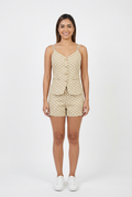 Polka Dot Vest-Camisole & Shorts Set