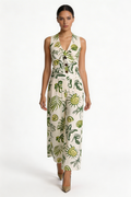 Tropical Shell & Botanical Tie-Front Set