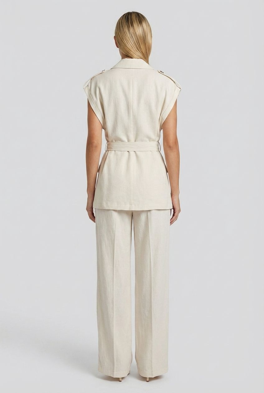 Tailored Double-Breasted Vest & Trouser Set