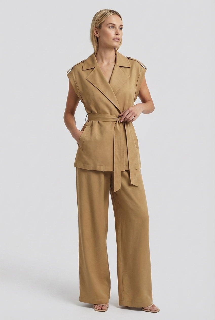 Tailored Double-Breasted Vest & Trouser Set